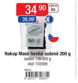 Qanto Nakup Maso hovězí sušené nabídka