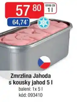 Qanto Zmrzlina Jahoda s kousky jahod nabídka