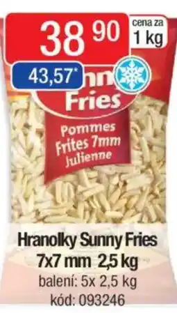 Qanto Hranolky Sunny Fries 7x7 mm nabídka