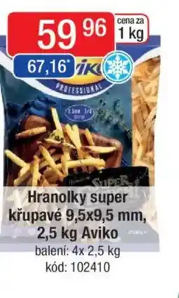 Qanto Aviko Hranolky super křupavé 9,5x9,5 mm nabídka