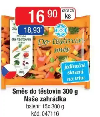 Qanto Směs do těstovin Naše zahrádka nabídka