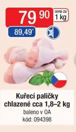 Qanto Kuřecí paličky chlazené nabídka