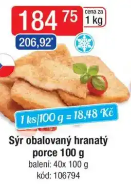 Qanto Sýr obalovaný hranatý porce nabídka