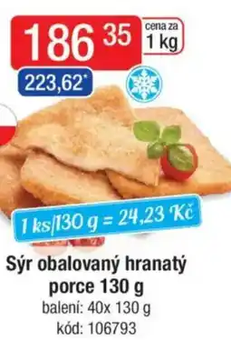 Qanto Sýr obalovaný hranatý porce nabídka