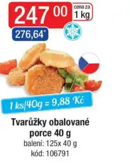 Qanto Tvarůžky obalované porce nabídka