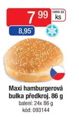 Qanto Maxi hamburgerová bulka předkroj. nabídka