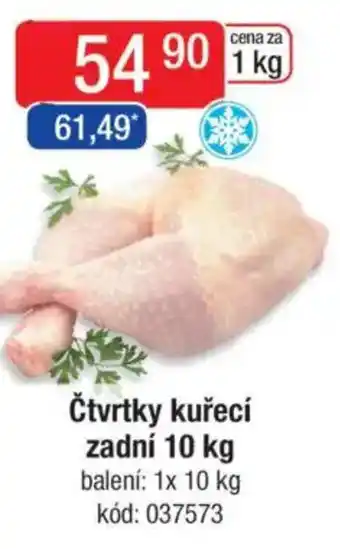 Čtvrtky kuřecí zadní
