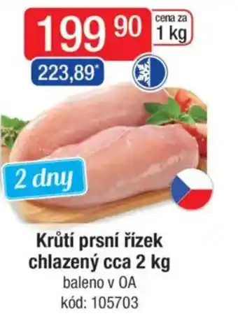 Qanto Krůtí prsní řízek chlazený nabídka