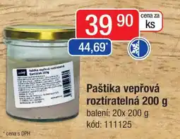 Qanto Paštika vepřová roztíratelná nabídka
