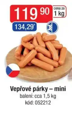 Qanto Vepřové párky - mini nabídka