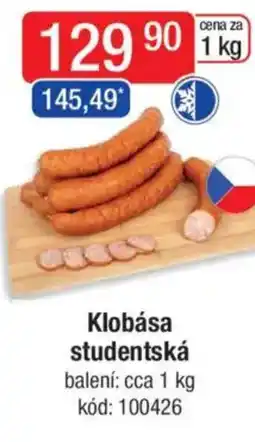 Qanto Klobása studentská nabídka