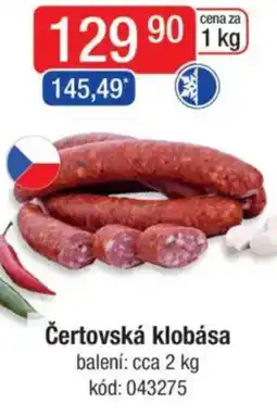 Qanto Čertovská klobása nabídka