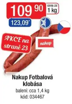 Qanto Nakup Fotbalová klobása nabídka
