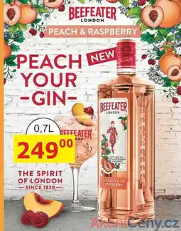 BENE Nápoje BEEFEATER PEACH & RASPBERRY gin 0,7l nabídka