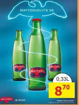 BENE Nápoje MATTONI 0,33L nabídka