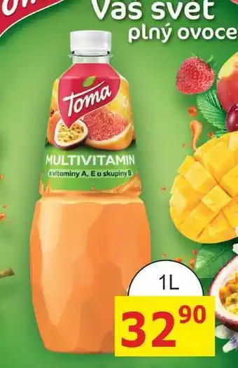 BENE Nápoje Toma MULTIVITAMIN 1L PET nabídka