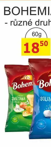 BENE Nápoje Bohemia Chips 60g, různé druhy nabídka