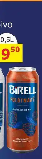 BENE Nápoje Radegast Birell polotmavý, nealkoholické pivo 0.5l plechovka nabídka