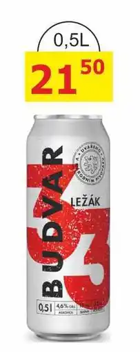 BENE Nápoje Budweiser Budvar Světlý ležák 33, 0,5l plechovka nabídka