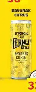 BENE Nápoje FERNET STOCK BAVORÁK CITRUS 0,25l míchaný drink, plech nabídka