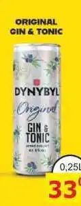 BENE Nápoje DYNYBYL ORIGINAL GIN & TONIC 0,25l míchaný drink, plech nabídka