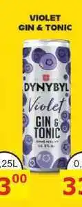 BENE Nápoje DYNYBYL Violet GIN & TONIC 0,25l míchaný drink, plech nabídka