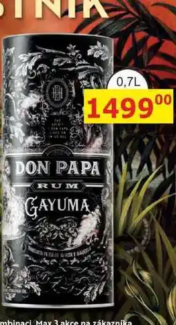 BENE Nápoje Don Papa Gayuma 0,7l 40% GB nabídka