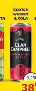 BENE Nápoje CLAN CAMPBELL SCOTCH WHISKY &COLA 0,25l míchaný drink, plech nabídka