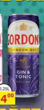 BENE Nápoje GORDON LONDON DRY GIN & TONIC 0,25l míchaný drink, plech nabídka