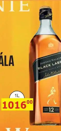 BENE Nápoje Johnnie Walker Black label 12ti letá skotská whisky 1l nabídka