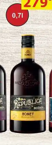 BENE Nápoje Božkov Republica HONEY 0,7l nabídka