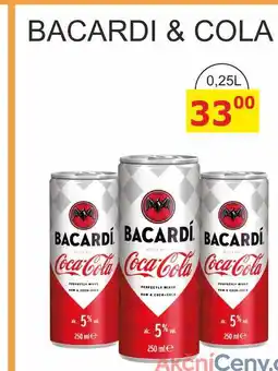 BENE Nápoje BACARDI & COLA 0,25L nabídka
