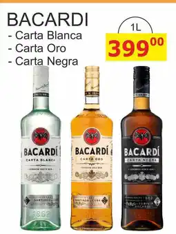 BENE Nápoje Bacardi Carta Blanca 1l nabídka