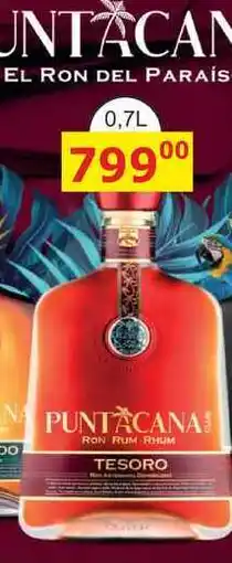 BENE Nápoje PUNTACANA TESORO RUM 0,7L nabídka