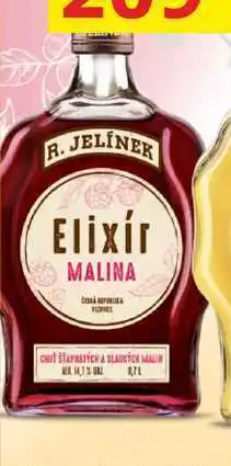 BENE Nápoje R. JELÍNEK Elixír MALINA 0,7l nabídka