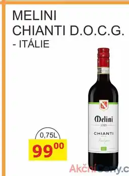 BENE Nápoje MELINI CHIANTI D.O.C.G. - ITÁLIE 0,75L nabídka