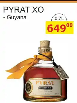 BENE Nápoje PYRAT XO - Guyana 0,7L nabídka