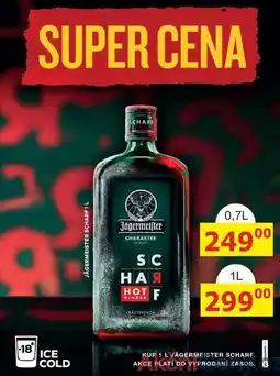 BENE Nápoje Jägermeister SCHARF 0,7L nabídka