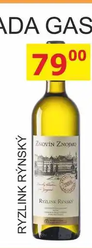 BENE Nápoje ZNOVÍN ZNOJMO RYZLINK RÝNSKÝ 0,75L nabídka