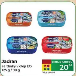 Tamda Foods Jadran sardinky v oleji EO 125 g/90 g nabídka