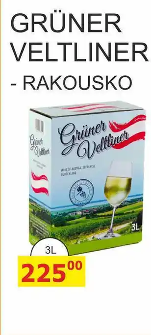 BENE Nápoje GRÜNER VELTLINER RAKOUSKO 3L nabídka