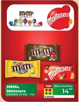 Tamda Foods M&Ms, Maltesers čokoláda od 36g - 45g nabídka