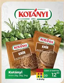 Tamda Foods Kotányi kmín 25g, 28g, 34g nabídka