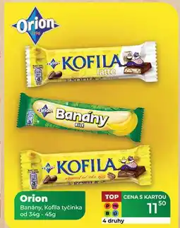 Tamda Foods Orion Banány, Kofila tyčinka od 34g - 45g nabídka