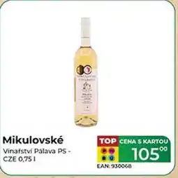 Tamda Foods Mikulovské Vinařství Pálava PS- CZE 0,751 nabídka