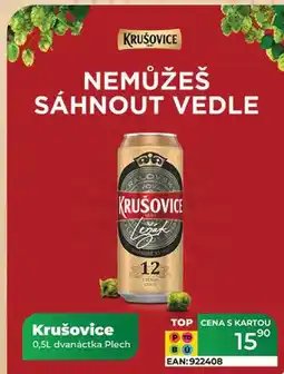 Tamda Foods Krušovice 0,5L dvanáctka Plech nabídka