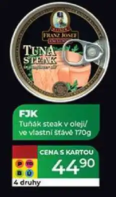 Tamda Foods FJK Tuňák steak v oleji/ ve vlastní šťávě 170g nabídka