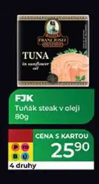 Tamda Foods FJK Tuňák steak v oleji 80g nabídka