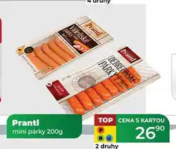 Tamda Foods Prantl mini párky 200g nabídka