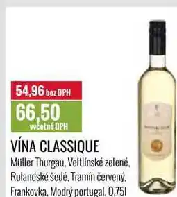 Ratio VÍNA CLASSIQUE 0,75l nabídka